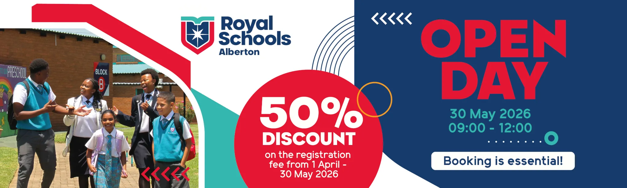 Royal Schools Alberton open day booking registration