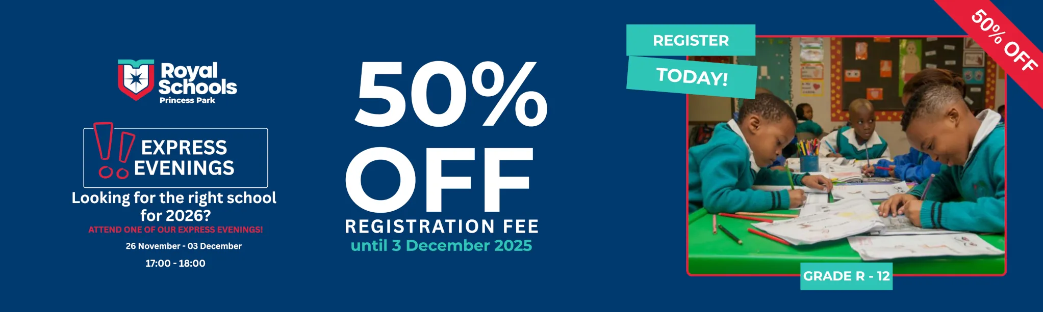 royal schools Princess Park registrations