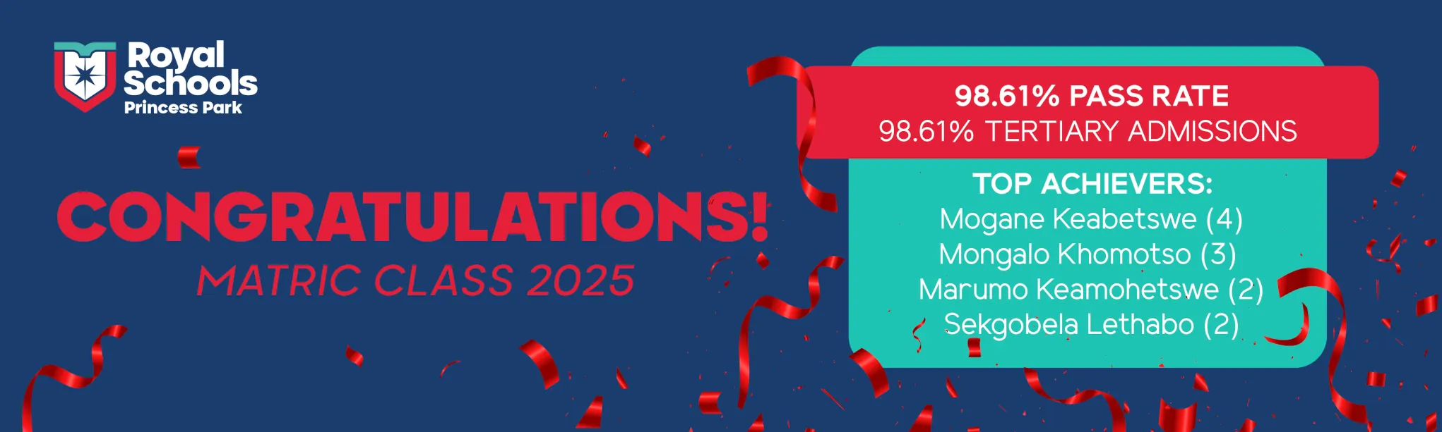 Royal Schools Princess Park matric results