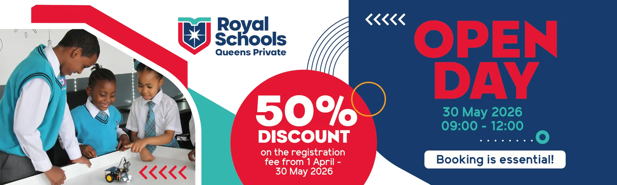 Royal Schools Queens Private open day booking registration