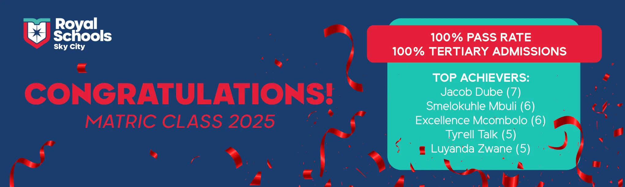 Royal Schools Sky City matric results