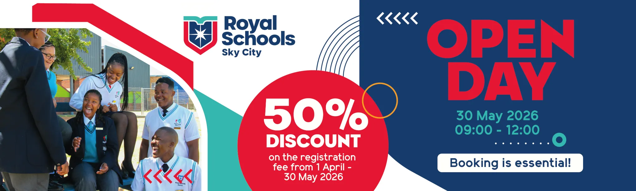 Royal Schools Sky City open day booking registration