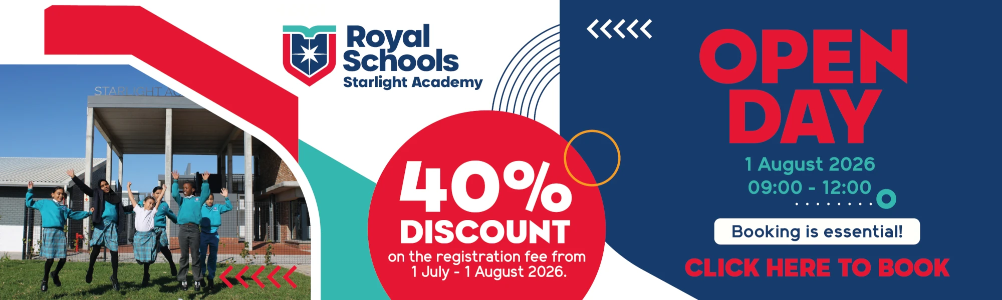 Royal Schools Starlight open day booking registration